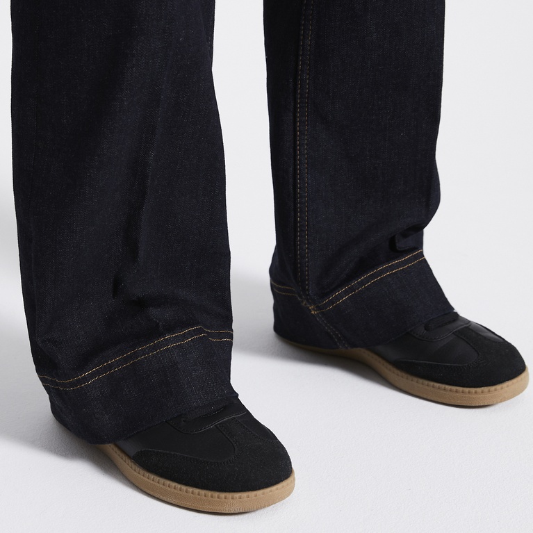 Mid waist bootcut jeans "Upper" Rinse